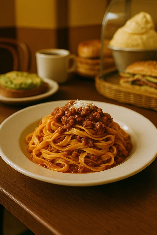 Tagliatelle al Ragù Bolognese.